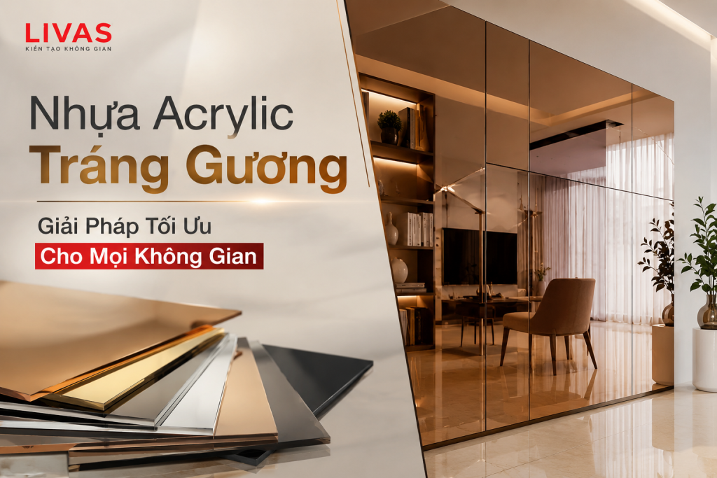 Nhựa Acrylic Tráng Gương – Giải Pháp Tối Ưu Cho Mọi Không Gian