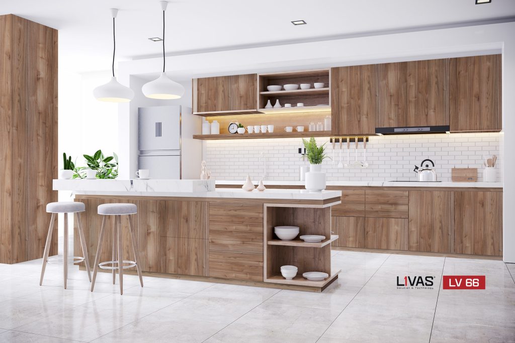 Wood-Brown Acrylic Doors – Bringing the Breath of Nature into Your Living Space