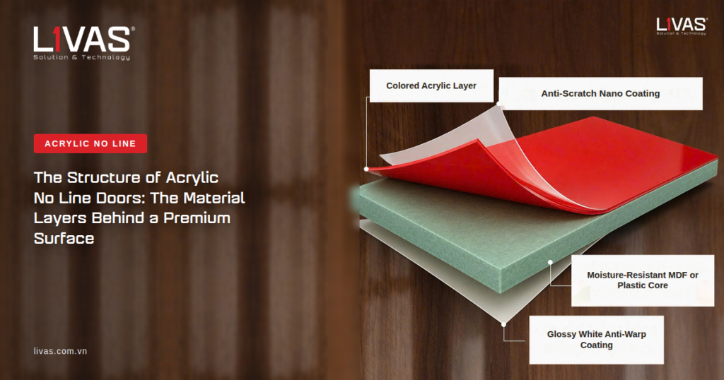 The Structure of Acrylic No Line Doors: The Material Layers Behind a Premium Surface