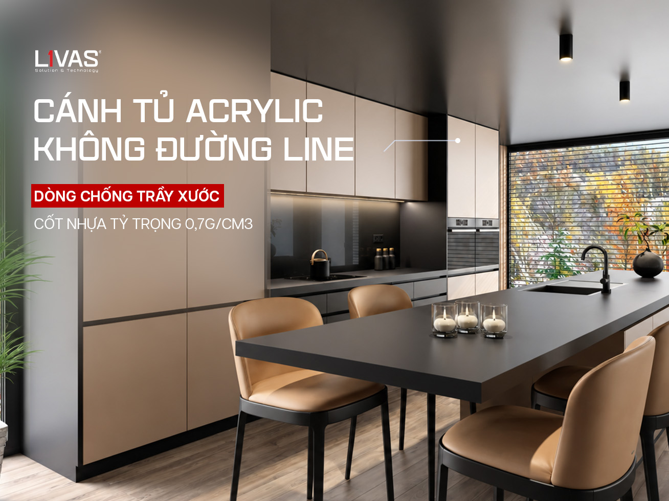 Acrylic Không Đường Line Chống Trầy Xước